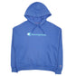 Womens Blue Champion Spellout Hoodie Jumper