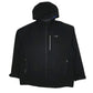 Mens Black Champion Softshell Hoodie Coat