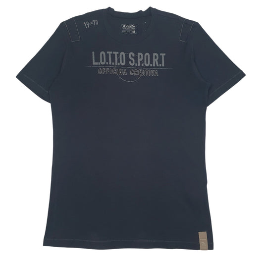 Mens Black Lotto  Short Sleeve T Shirt