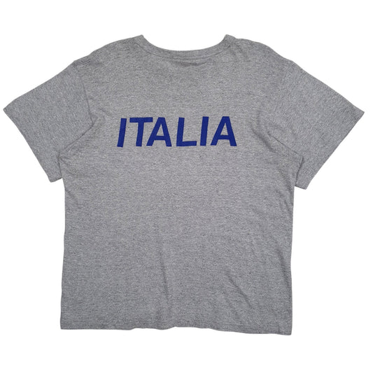 Mens Grey Champion Vintage 90s Italy Italia  T Shirt
