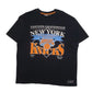 Mens Black NBA New York Knicks Basketball Short Sleeve T Shirt