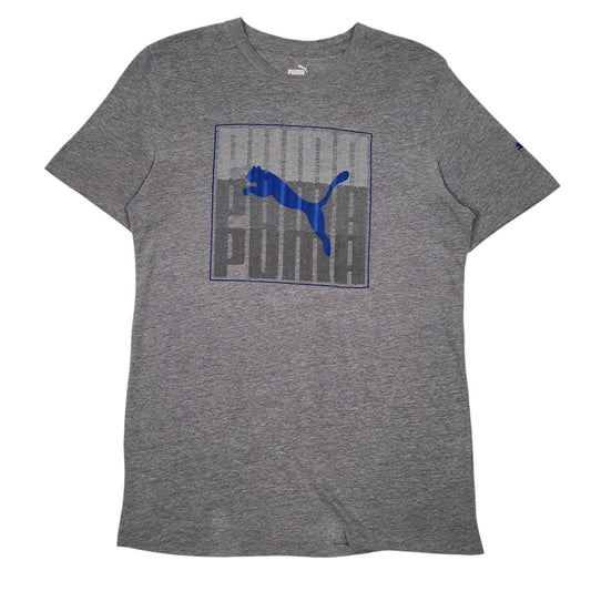 Mens Grey Puma  Short Sleeve T Shirt
