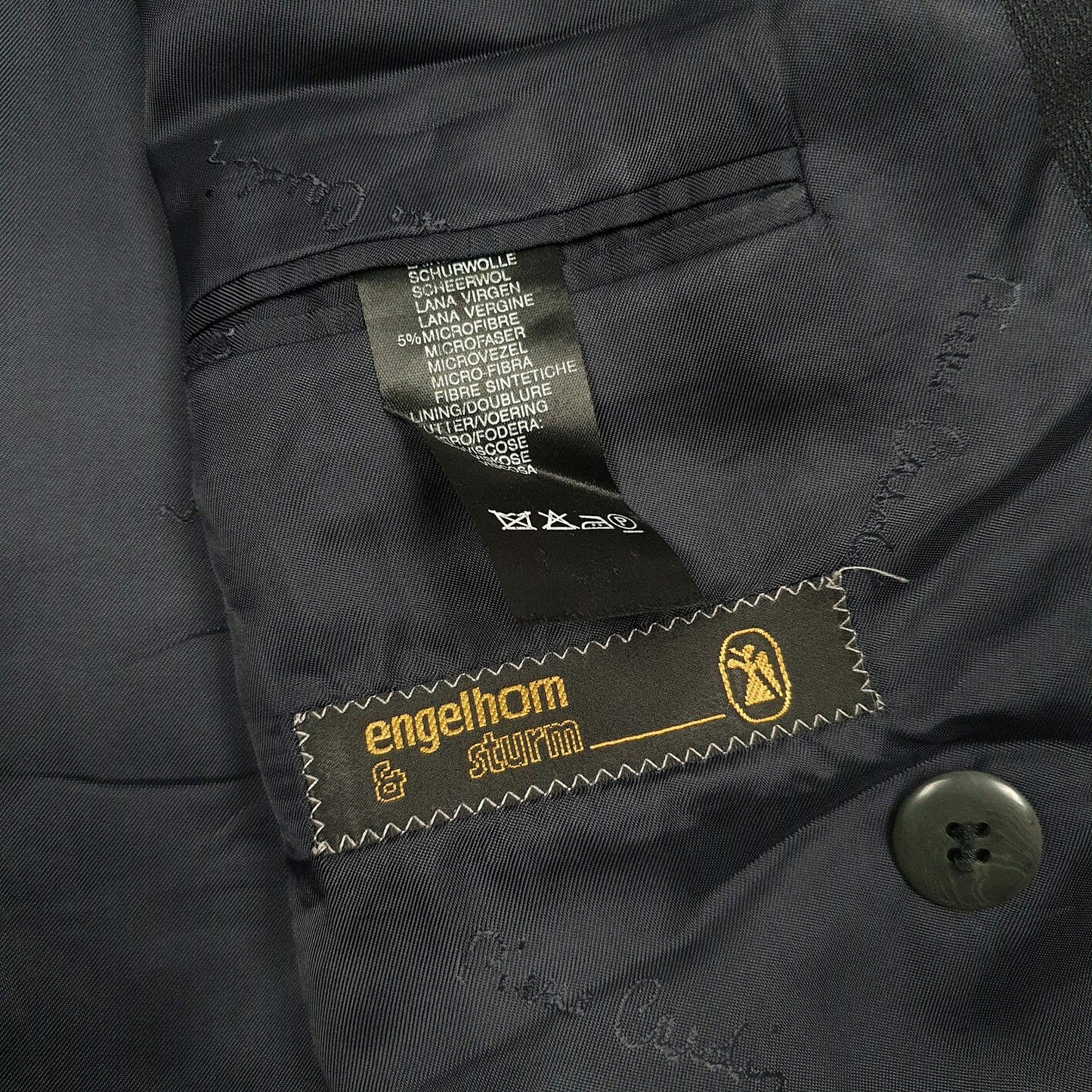 Mens Navy Pierre Cardin Double Breasted  Coat