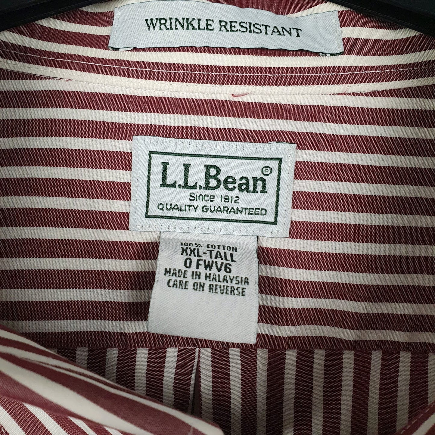 Mens Red L.L.Bean   Shirt