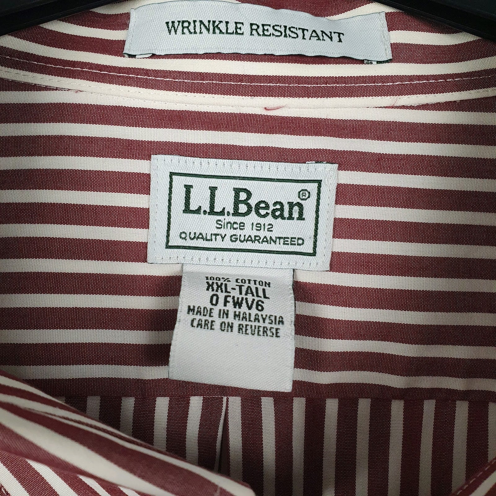 Mens Red L.L.Bean   Shirt