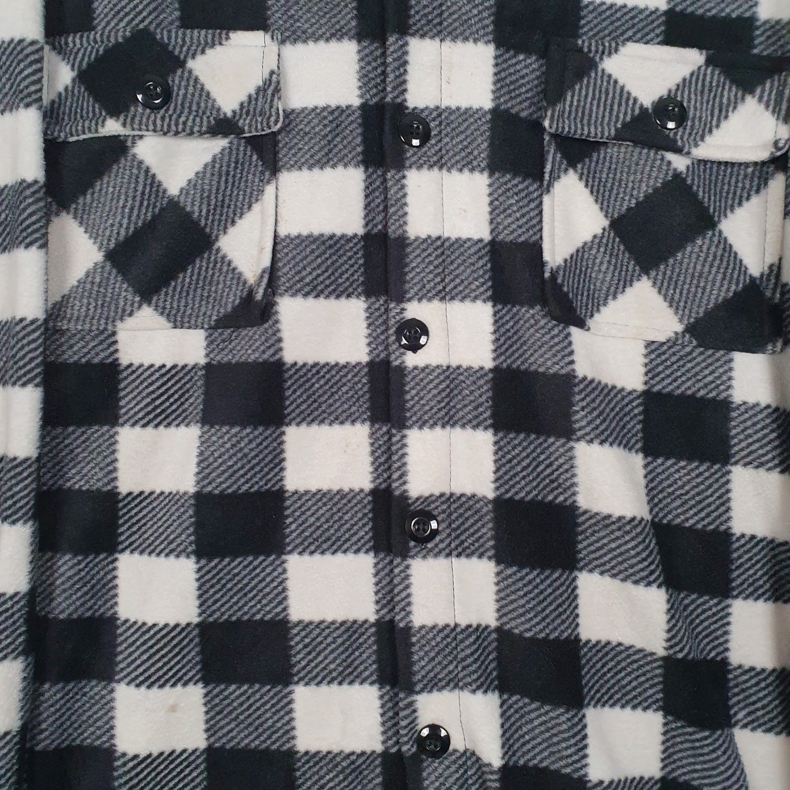 Mens Grey Mengyue Thick Flannel  Shirt