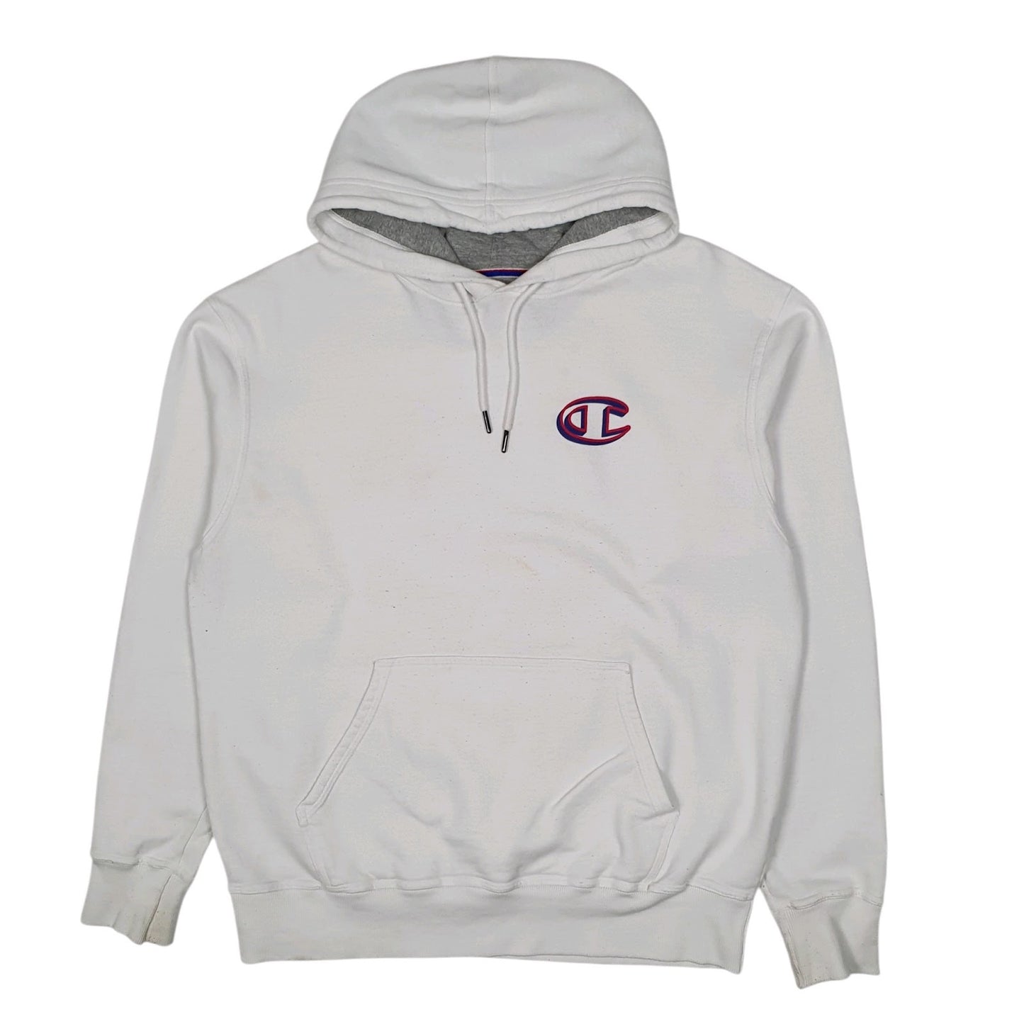 Mens White Champion  Hoodie Jumper