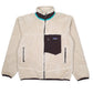 Mens Cream Patagonia Classic Retro X Sherpa Pile Fleece Full Zip Jumper
