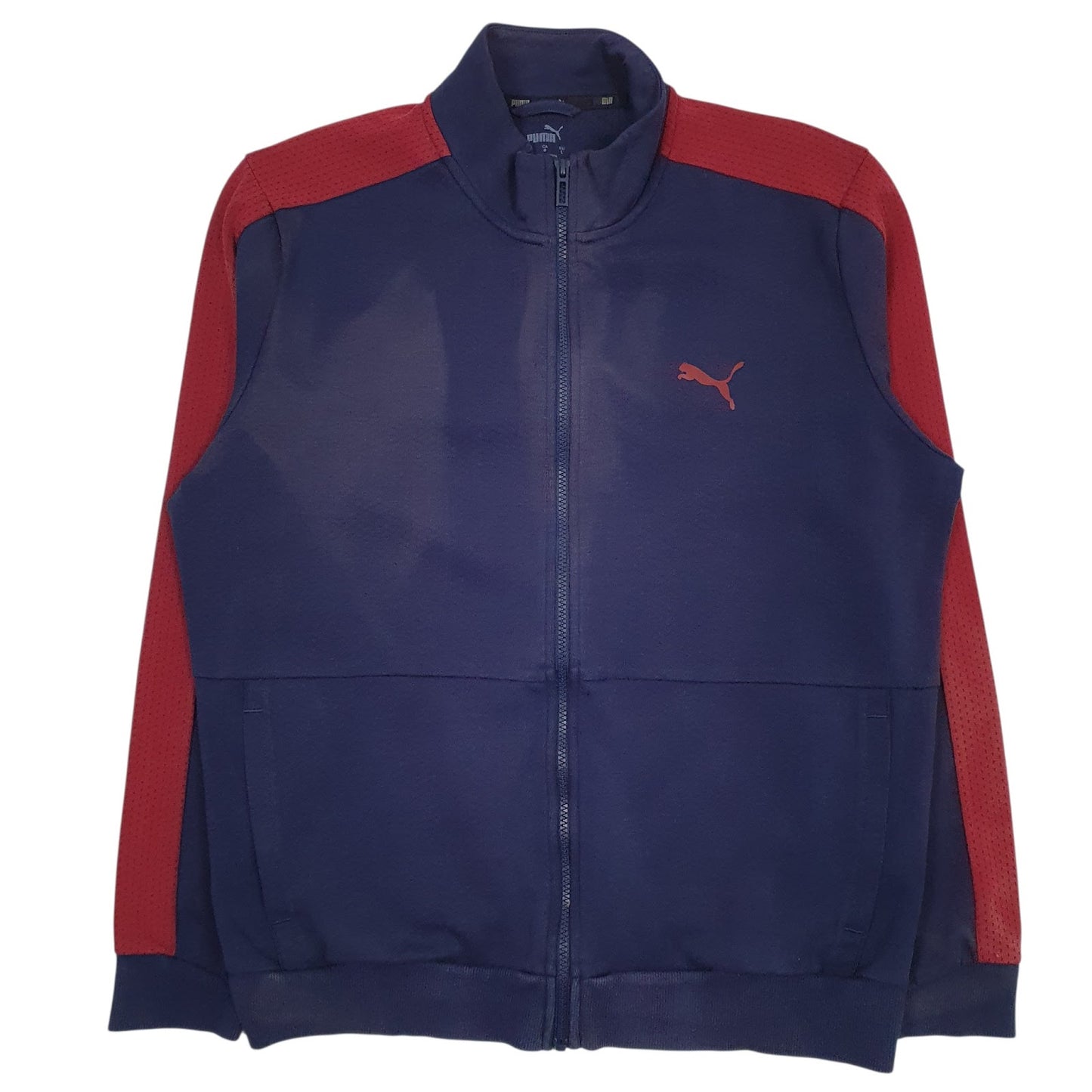 Mens Navy Puma  Full Zip Jumper