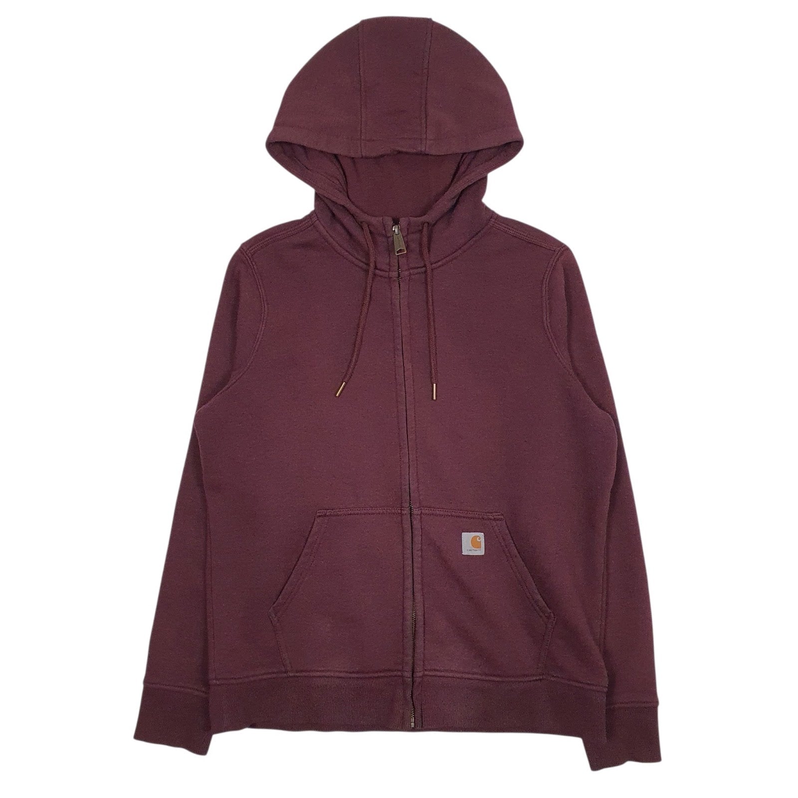 Womens Burgundy Carhartt  Full Zip Jumper