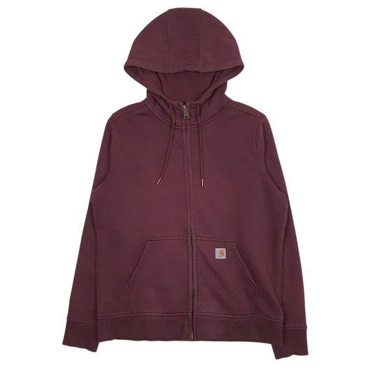Womens Burgundy Carhartt  Full Zip Jumper