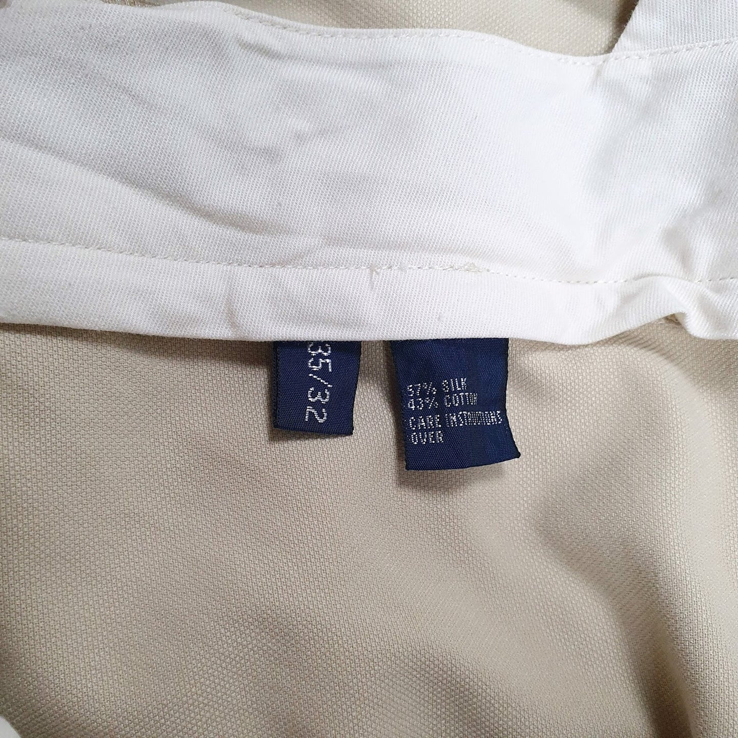 Mens Cream Polo Ralph Lauren Golf Pleated  Trousers
