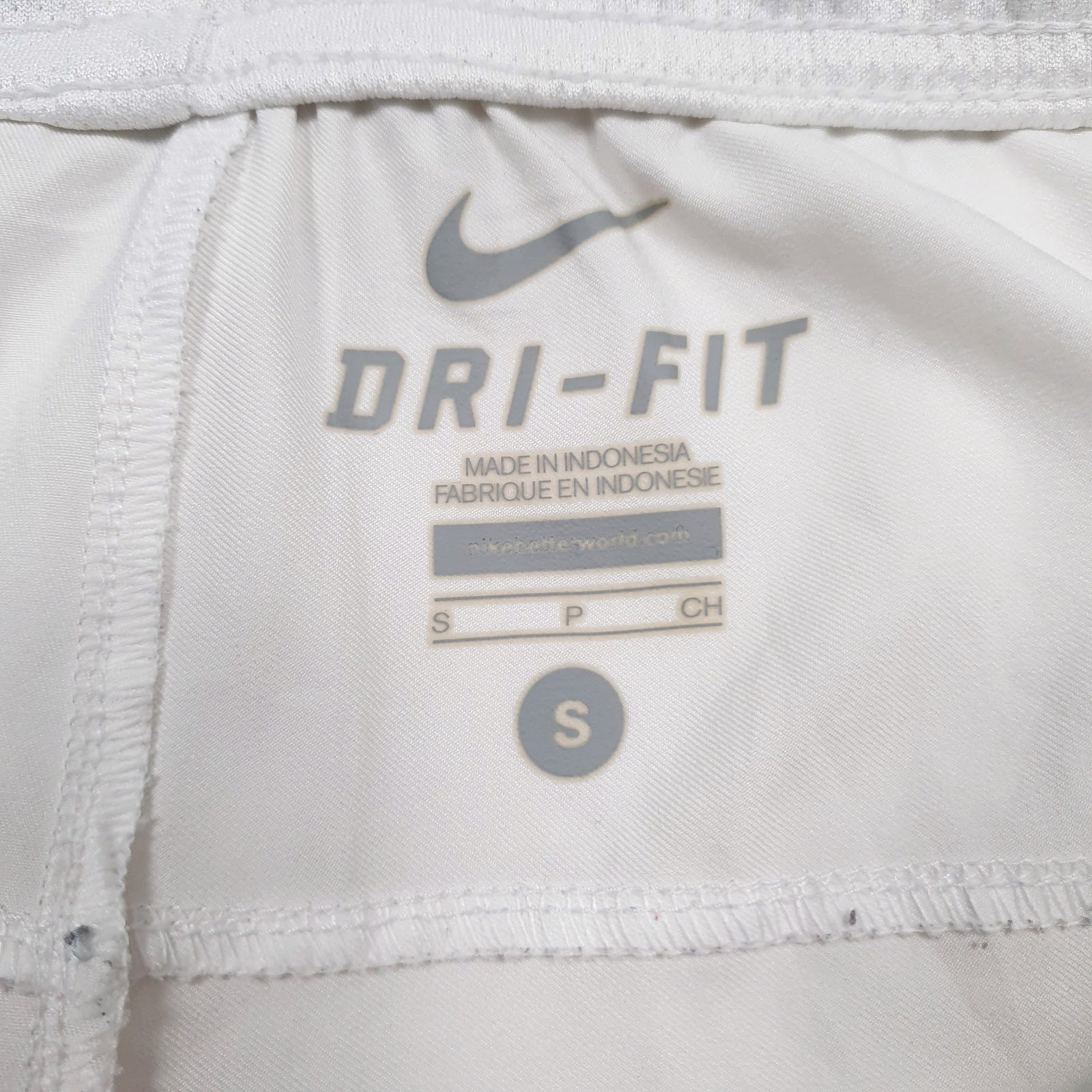 Mens White Nike Dri-Fit Hoodie Shorts