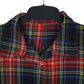 Womens Navy Unbranded Plaid Flannel Jacket  Shirt