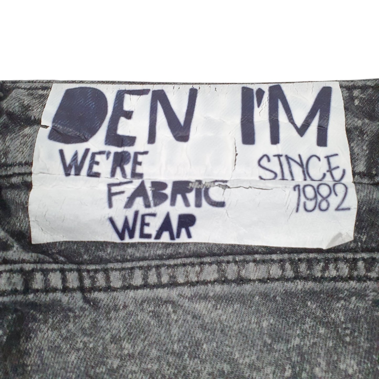 Mens Black Den Im Distressed  Shorts