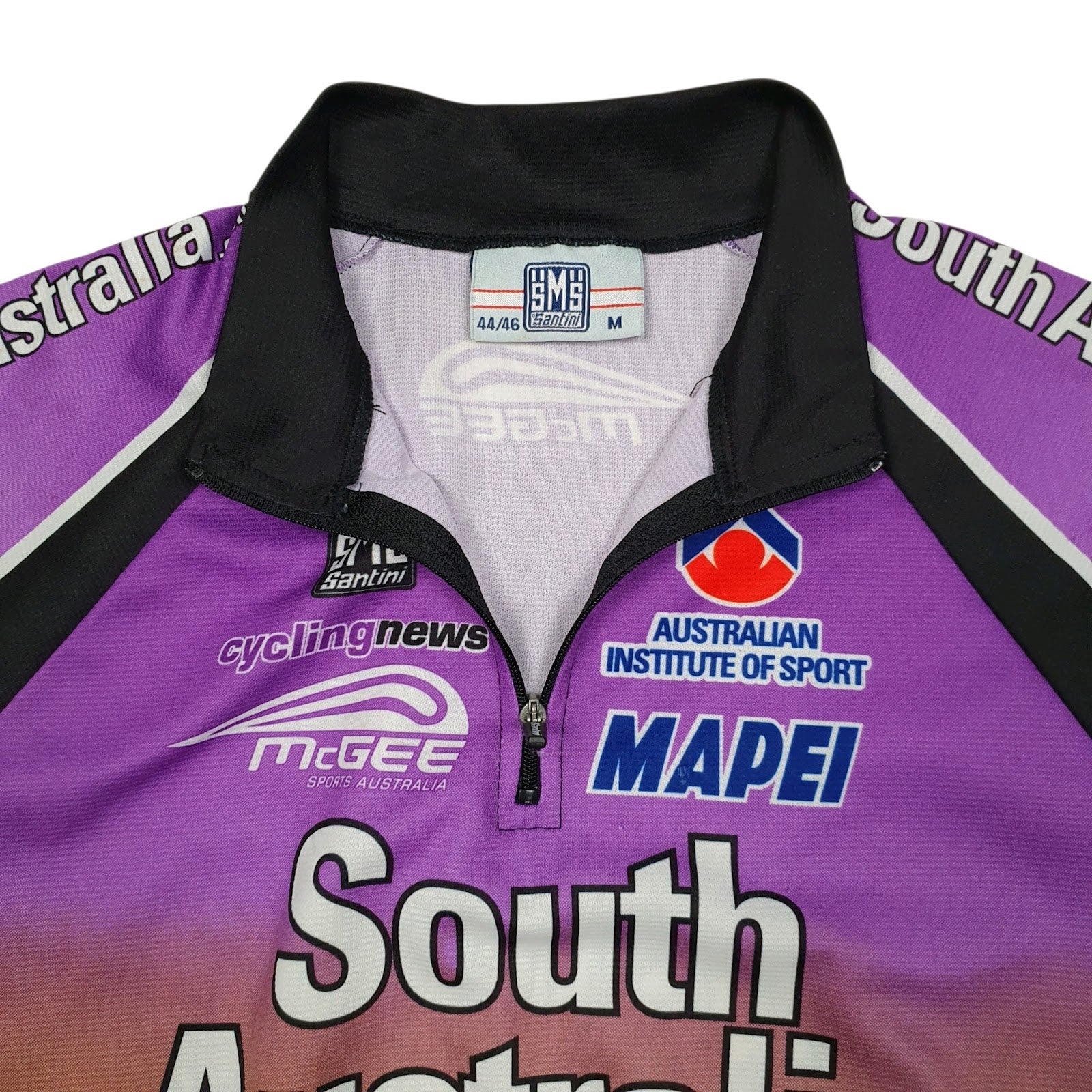 Mens Purple Santini South Australia Cycling Jersey  T Shirt