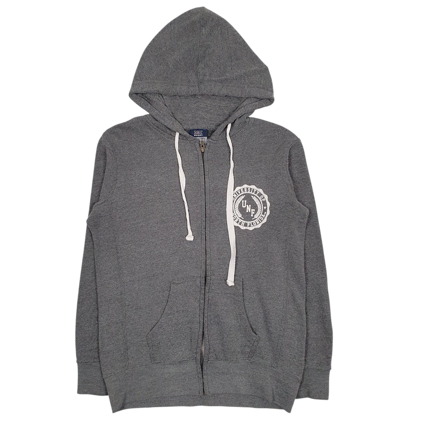 Womens Grey MV Sport University Of North Florida Full Zip Jumper