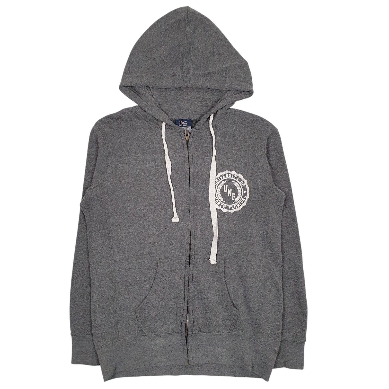 Womens Grey MV Sport University Of North Florida Full Zip Jumper