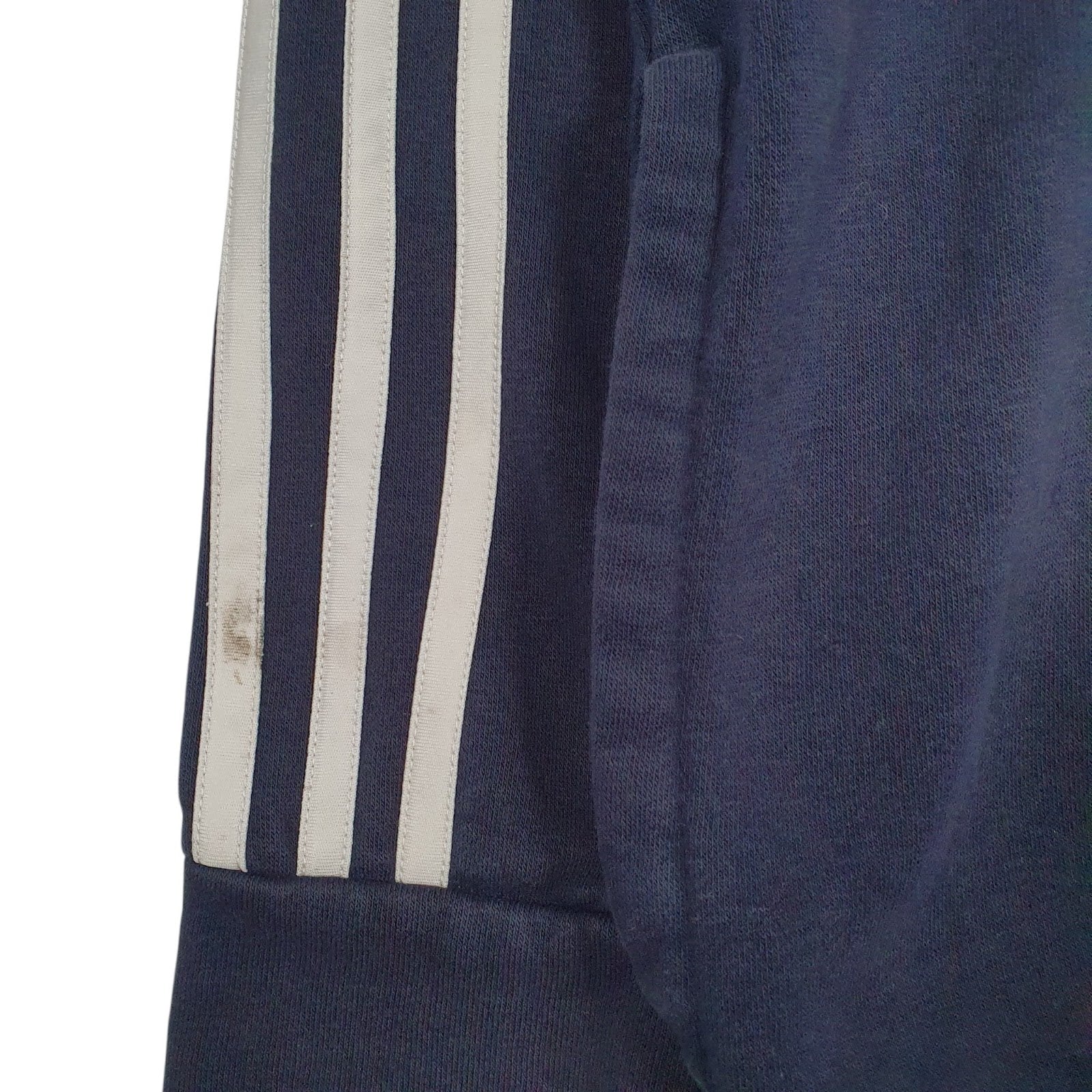 Mens Navy Adidas Spellout Hoodie Jumper