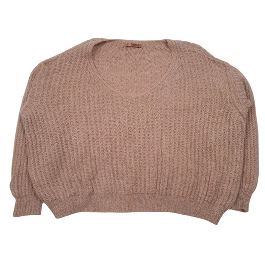Womens Brown Moove Oversized Crewneck Jumper