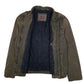 Mens Brown Levis Sherpa Lined Military Bomber  Coat