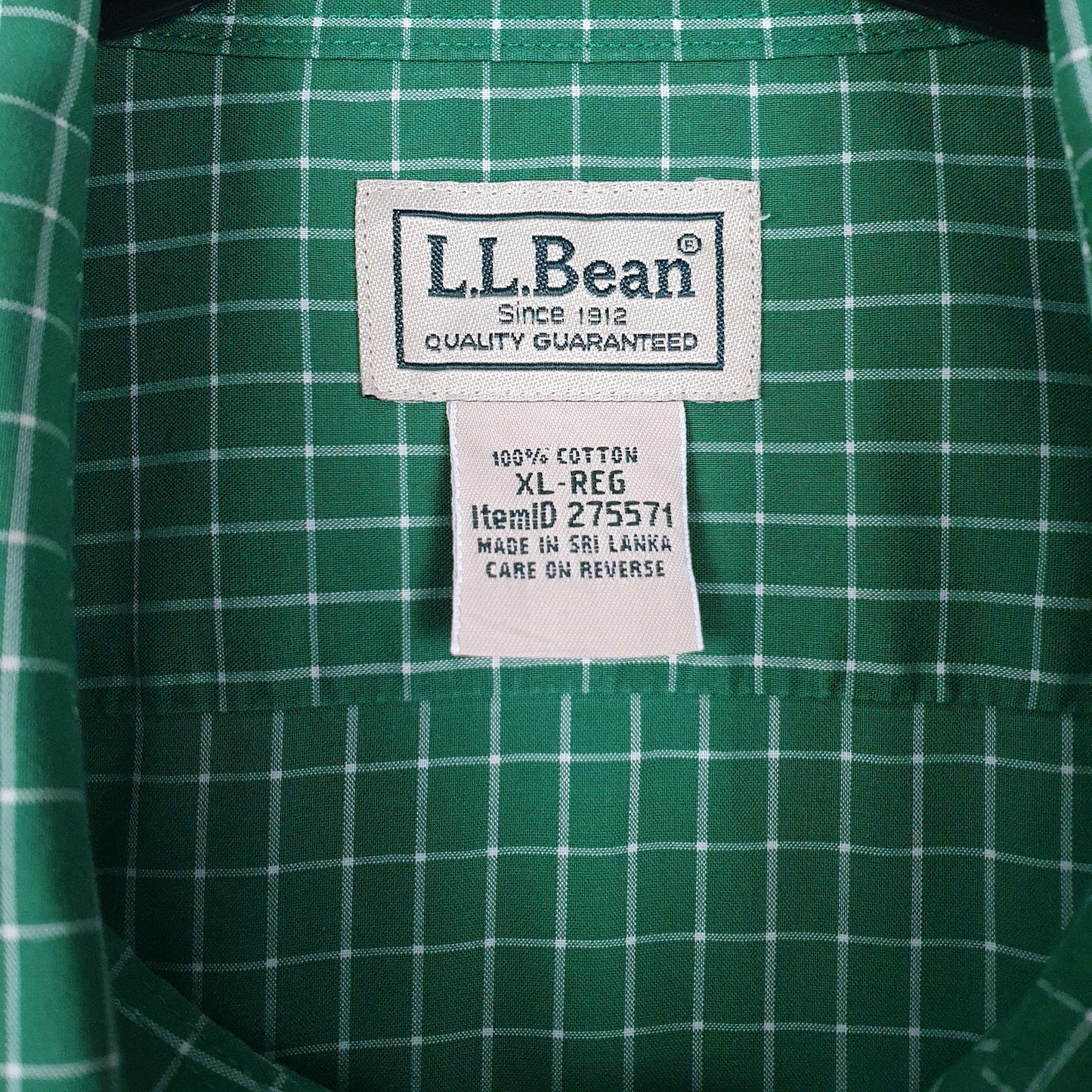 Mens Green L.L.Bean   Shirt