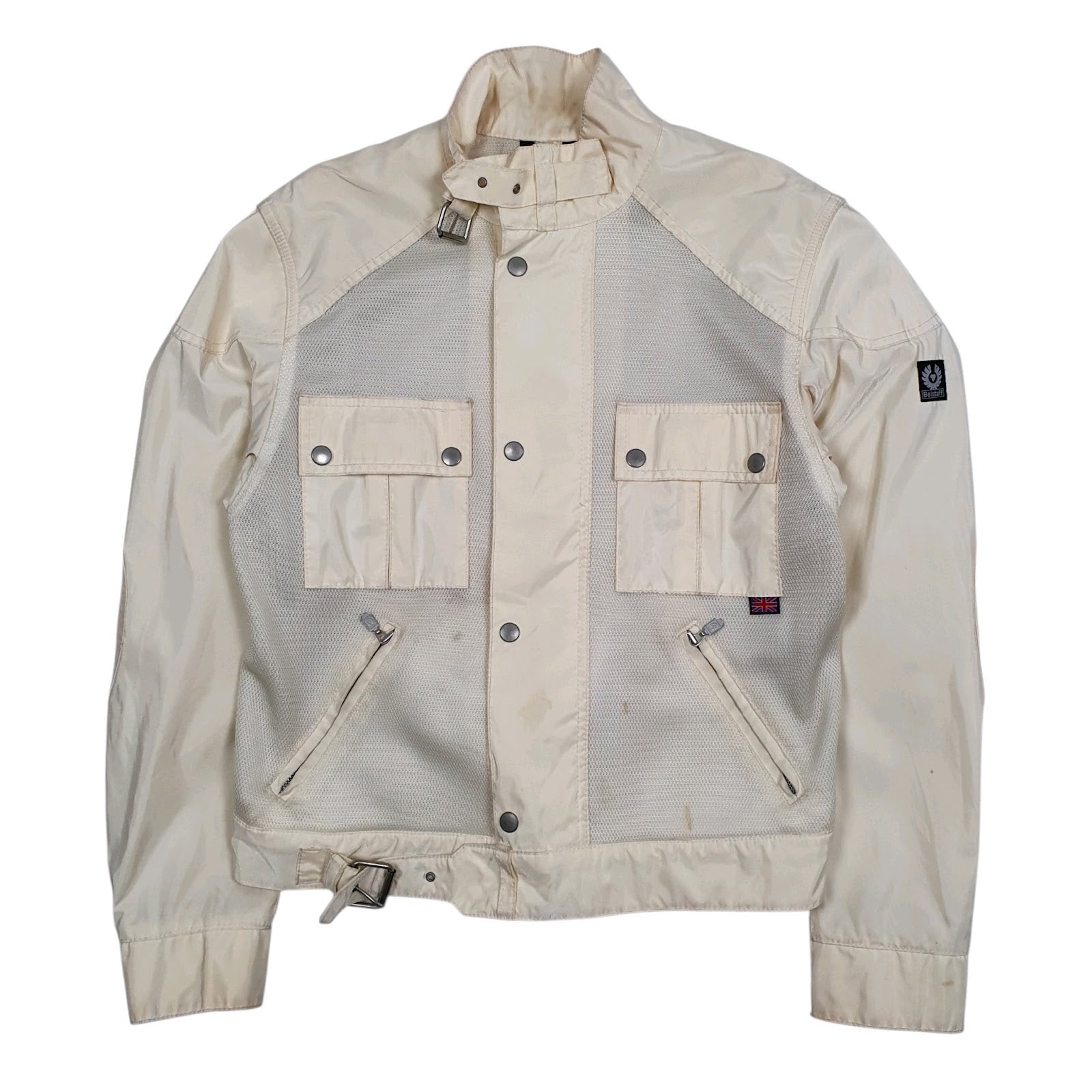 Womens Cream Belstaff Motorcycle  Coat