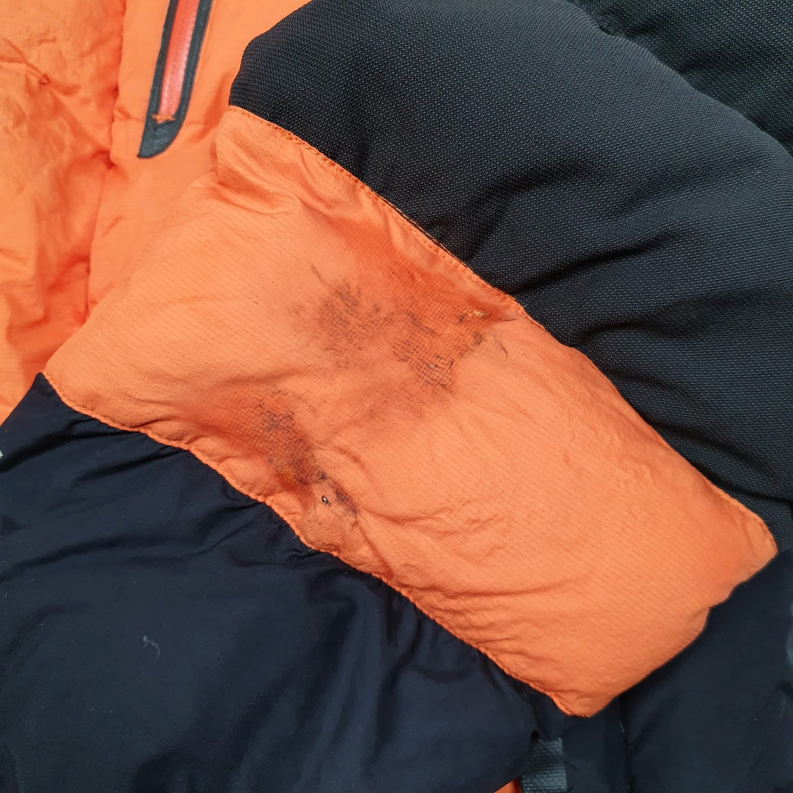 Mens Orange The North Face Summit Series Baltoro  Coat