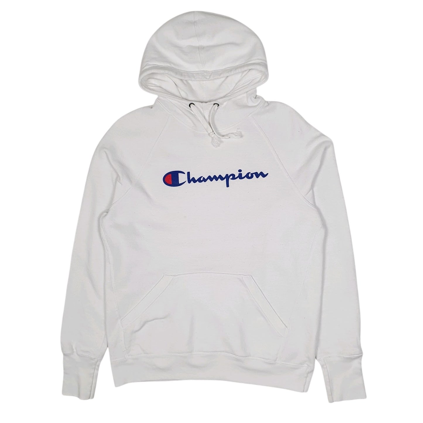 Mens White Champion  Hoodie Jumper