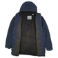 Mens Navy Levis Sherpa Lined Rain Parka  Coat