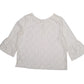 Womens White Atmosphere Mesh Flared Cuffs  T Shirt