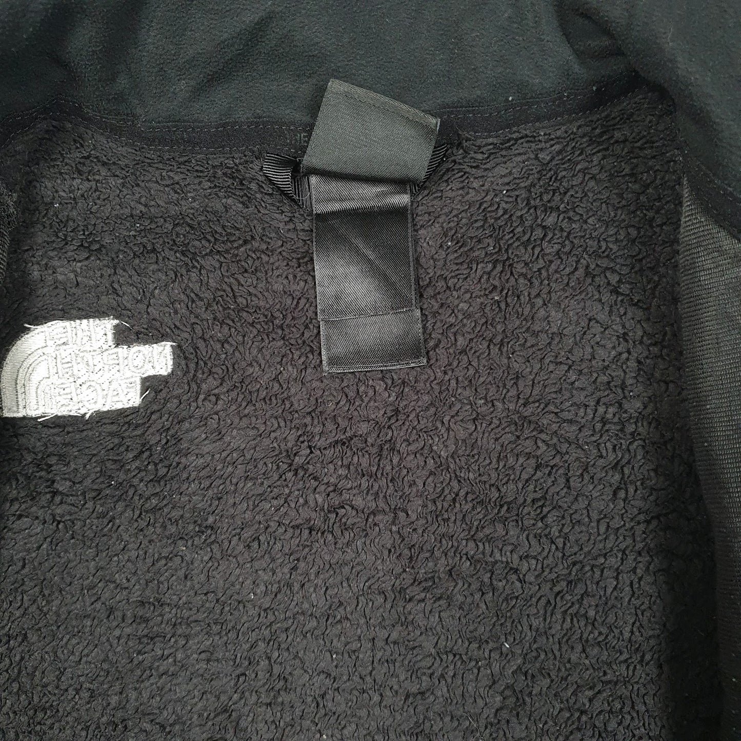 Womens Black The North Face Fluffy Full Zip Jumper