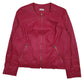 Womens Pink Gina Laura Faux Leather  Coat