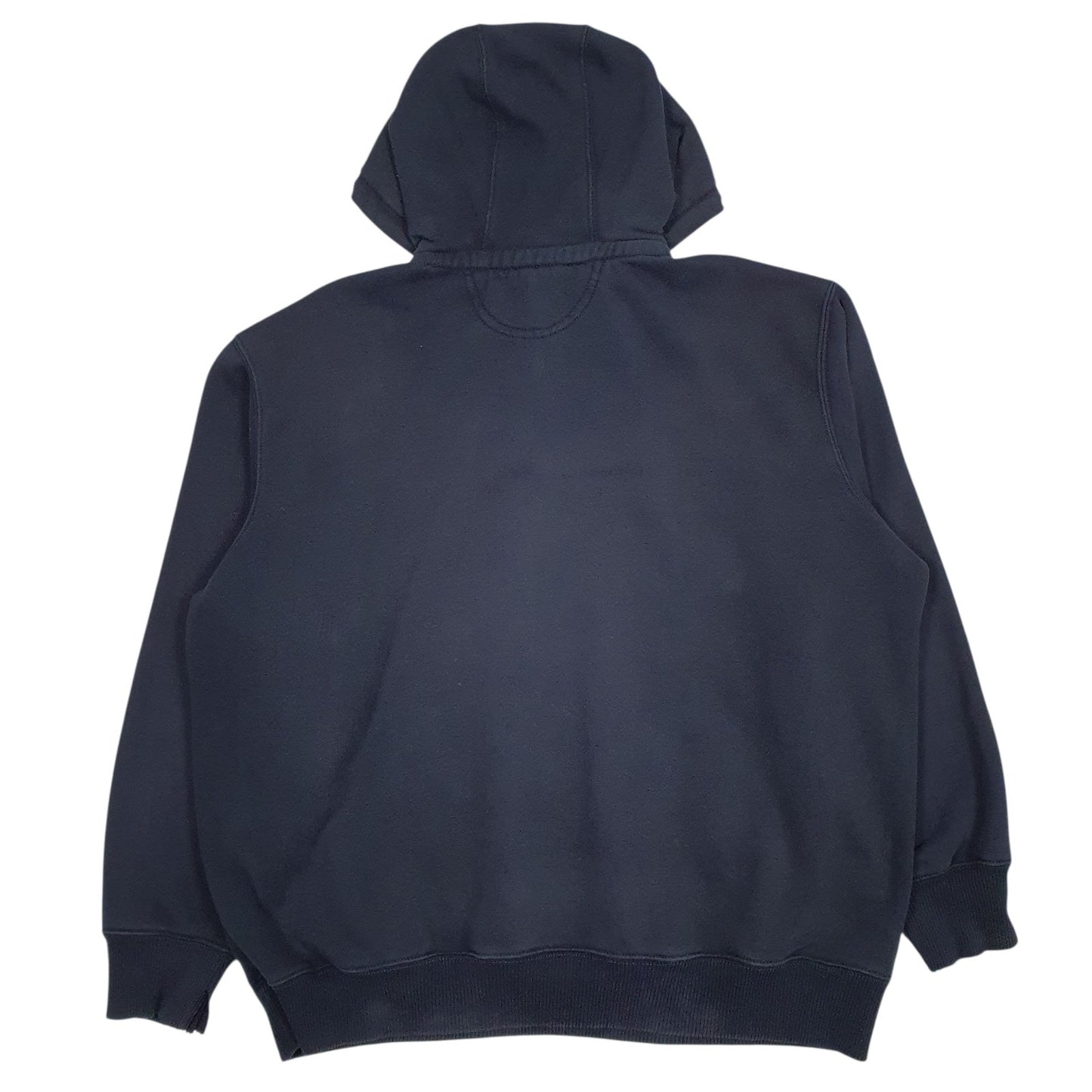 Mens Navy Carhartt Hooded Quarter Zip Jumper