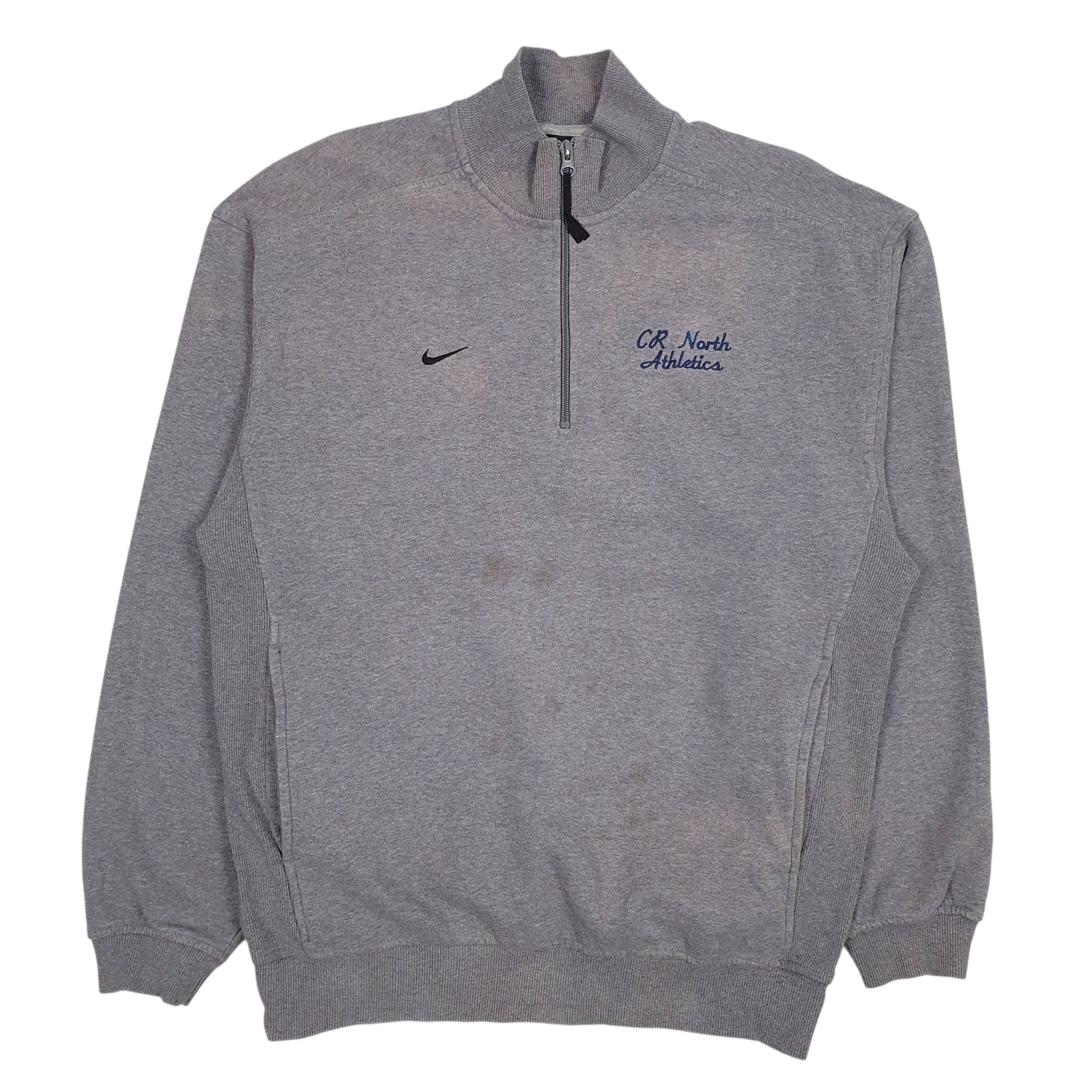 Mens Grey Nike  Quarter Zip Jumper