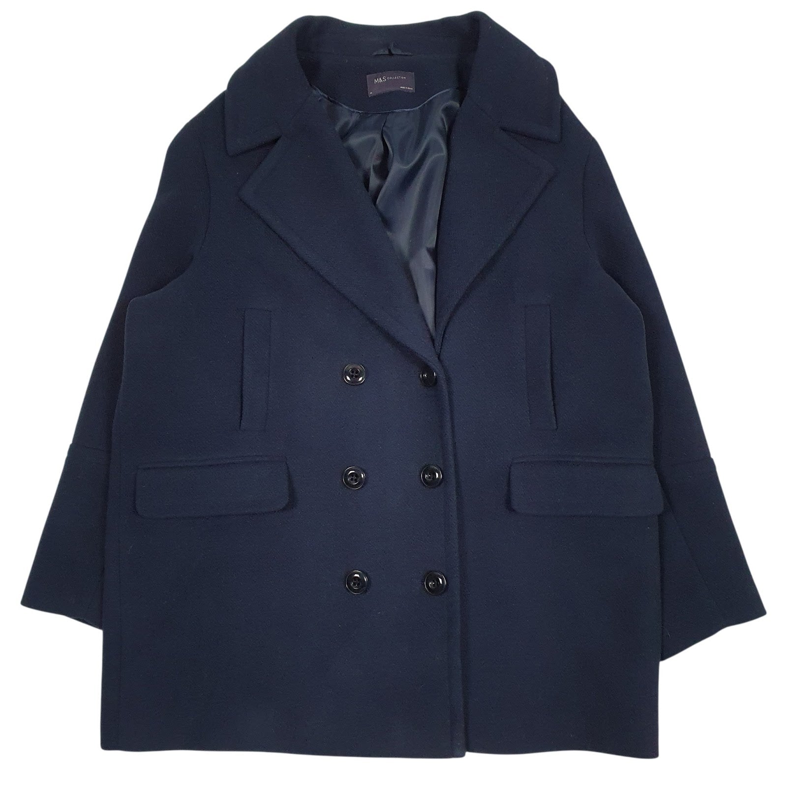 Womens Navy M&S   Coat