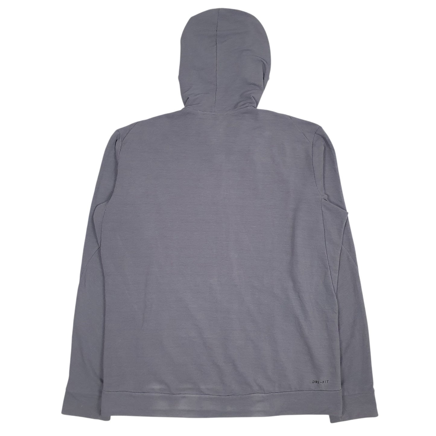 Mens Grey Nike Dri-Fit Full Zip Jumper