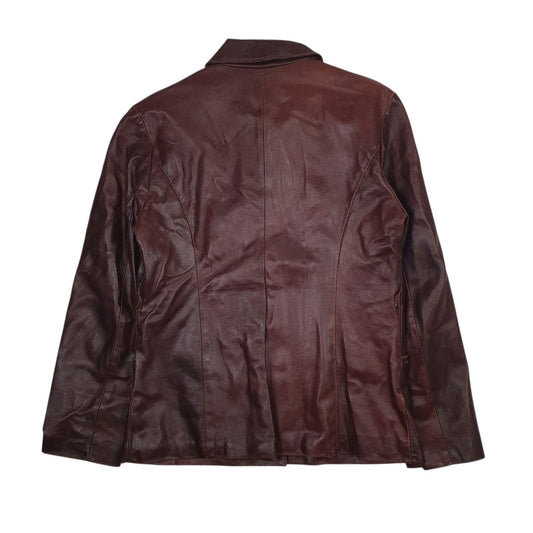Womens Brown Lipel Day Blazer Chore  Coat