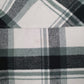 Mens Grey Levis Heavy Plaid Quilt Lined Windbreaker Hoodie Coat