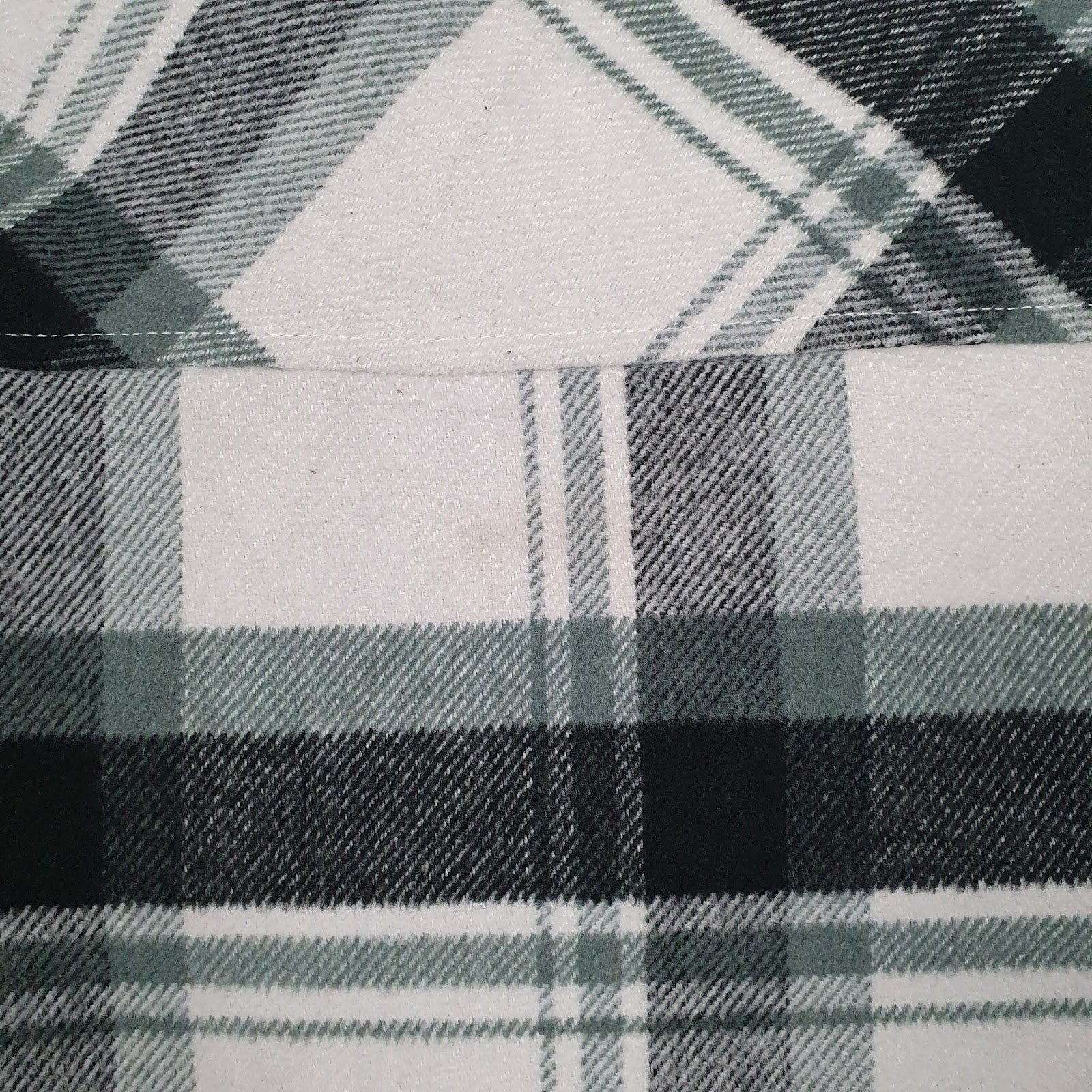 Mens Grey Levis Heavy Plaid Quilt Lined Windbreaker Hoodie Coat