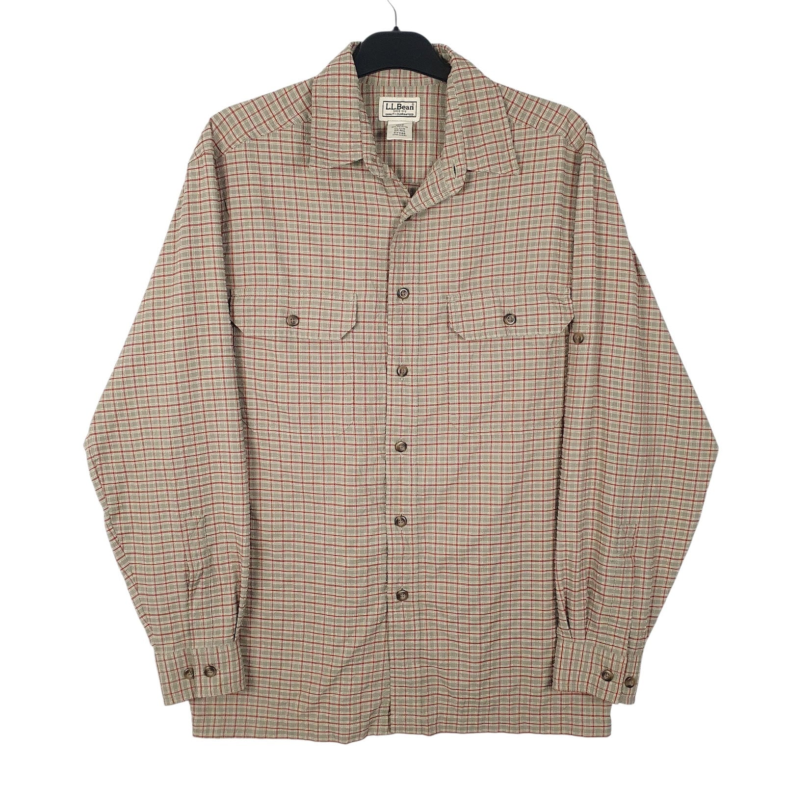 Mens Brown L.L.Bean  Long Sleeve Shirt