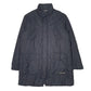 Mens Black Lotto Longline  Coat