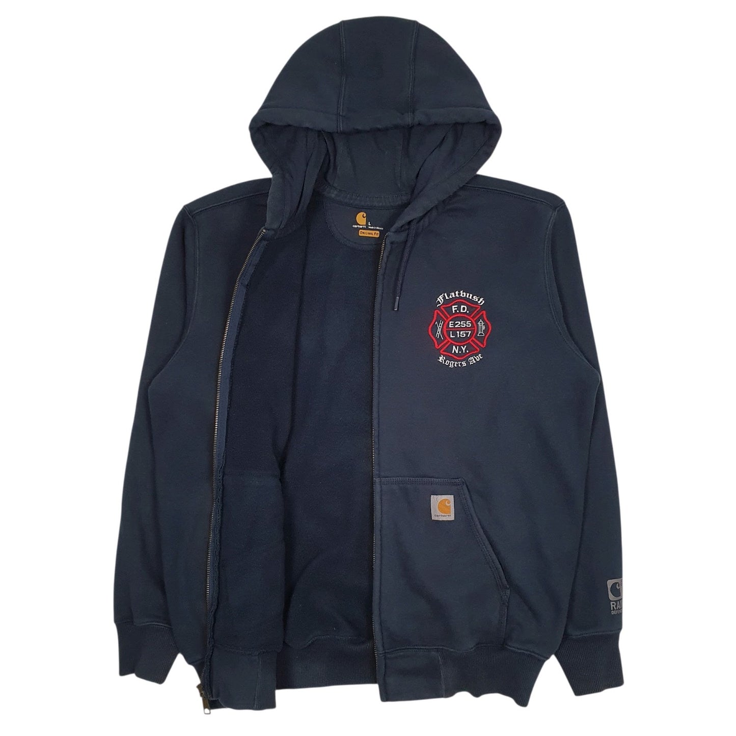 Mens Navy Carhartt  Full Zip Jumper
