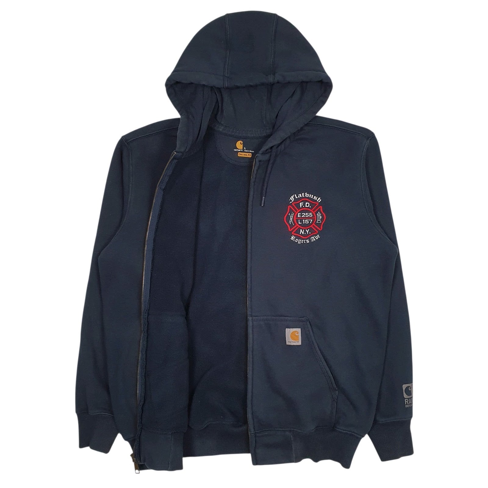 Mens Navy Carhartt  Full Zip Jumper
