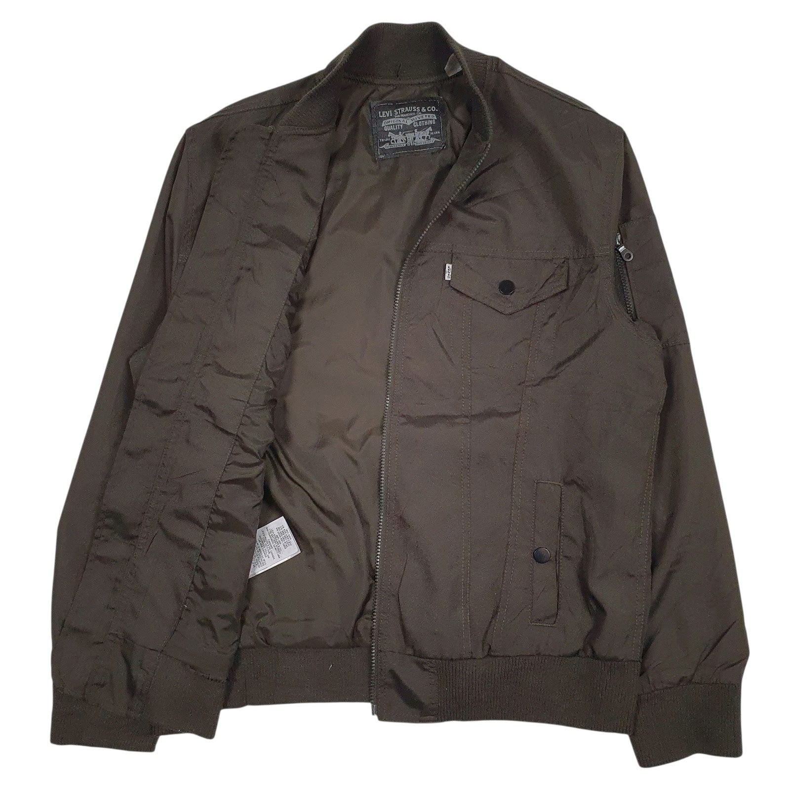 Mens Green Levis   Coat
