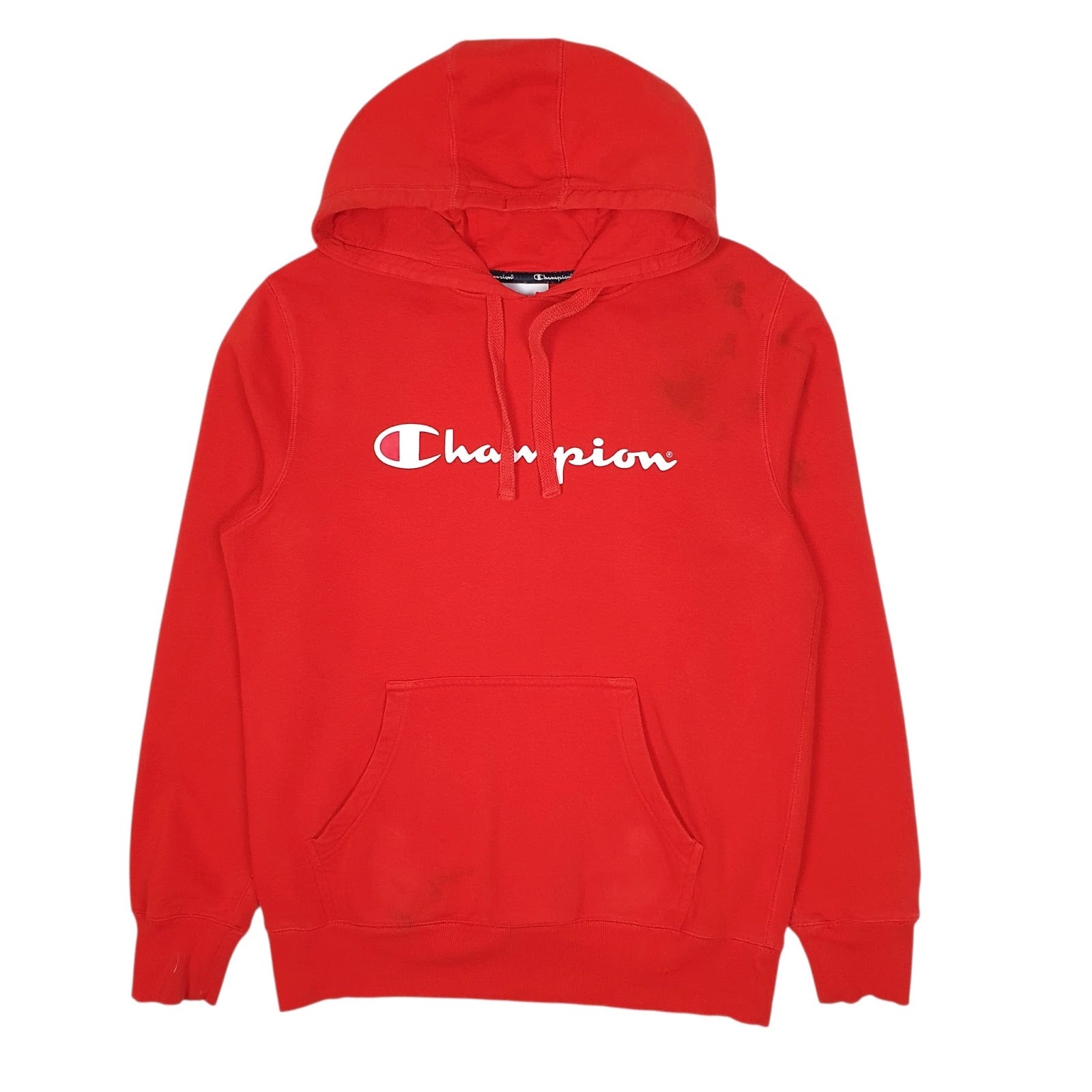 Mens Red Champion  Hoodie Jumper