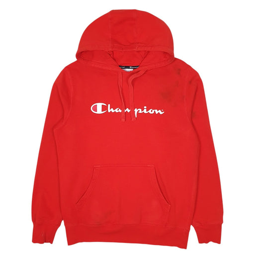 Mens Red Champion  Hoodie Jumper