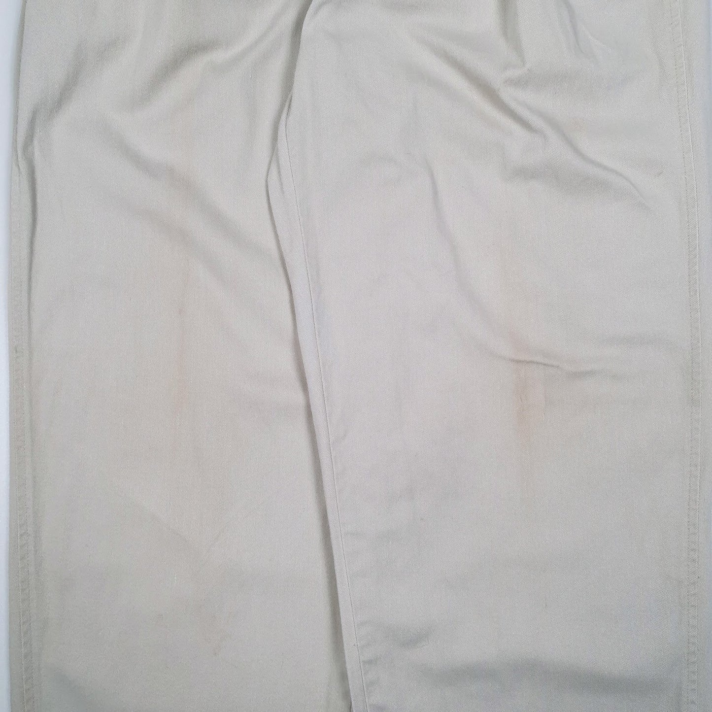 Mens Cream Polo Ralph Lauren Vintage 1980s Made In USA  Trousers