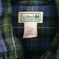 Mens Blue L.L.Bean Flannel  Shirt