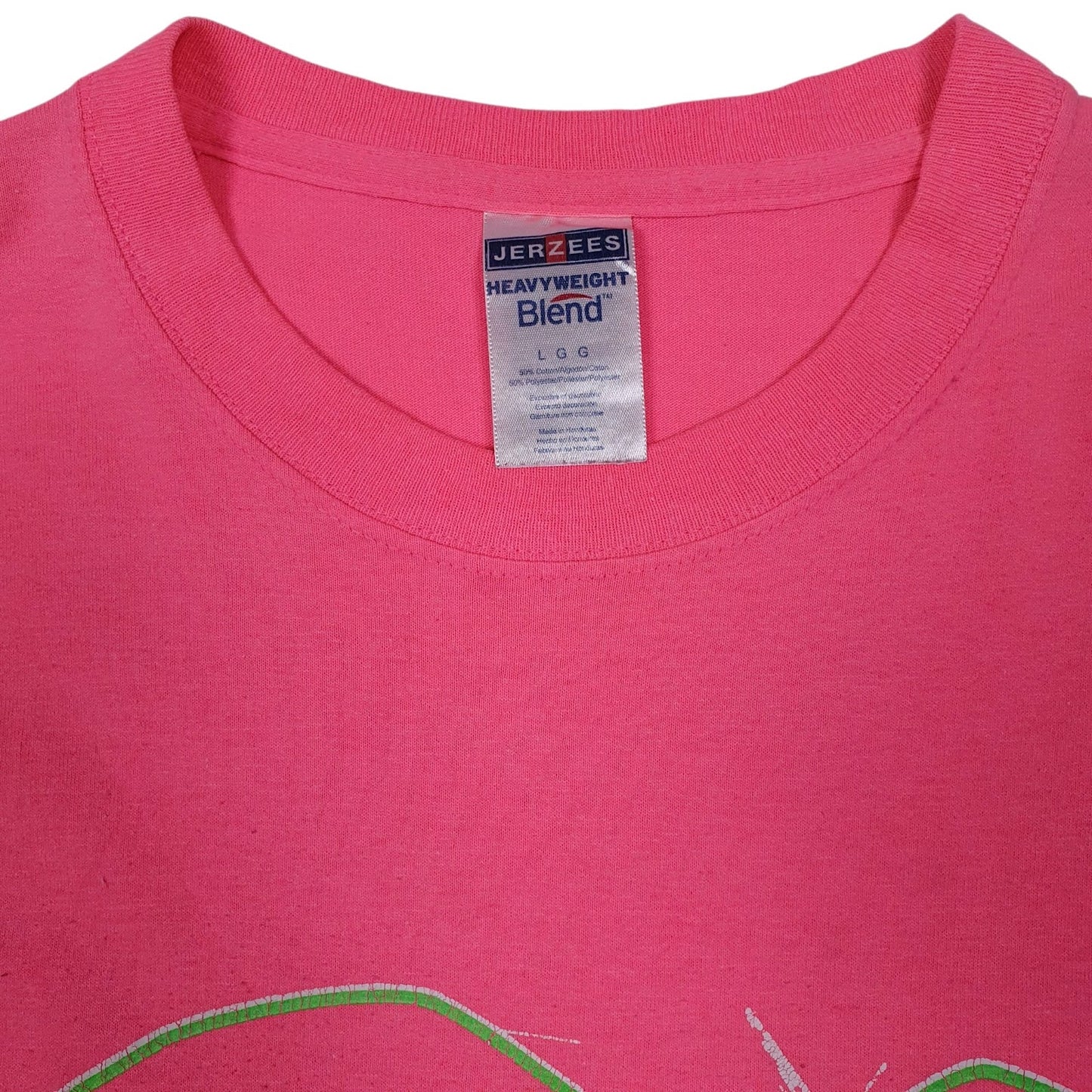 Mens Pink Jerzees New Jersey  T Shirt